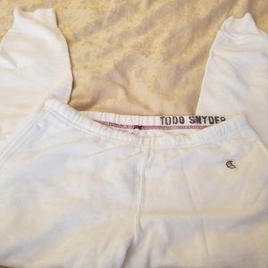 Todd Snyder lightweight never worn white skinny fit sweatpants